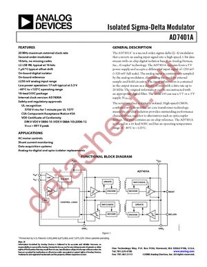 AD7401AYRWZ datasheet  